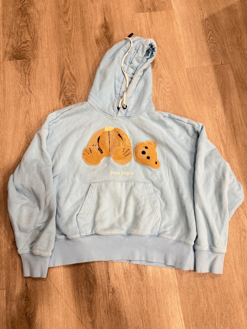 Palm Angeles Bear Hoodie Blue Women Size M